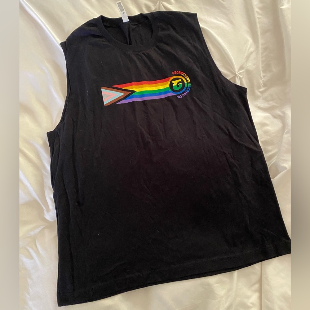 Georgetown Brewing pride sleeveless tee